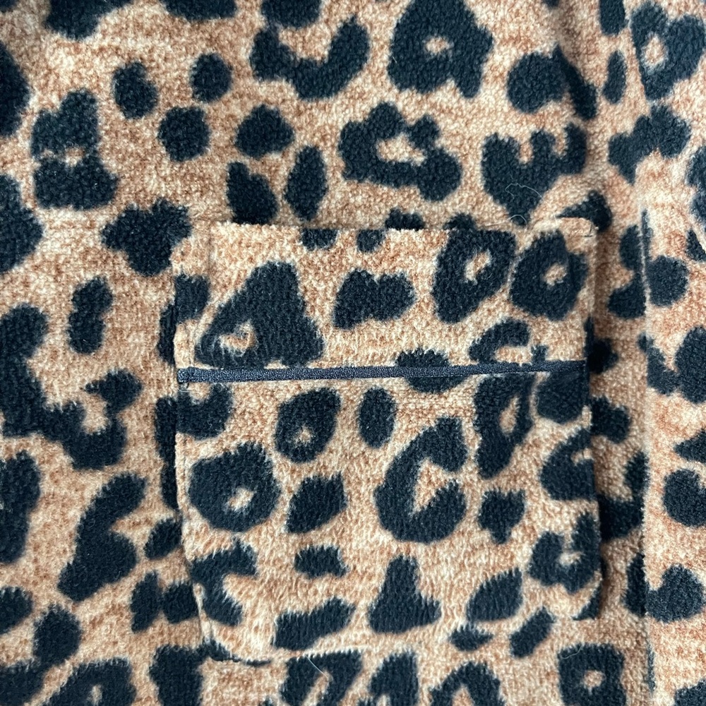 DKNY Leopard Print Fleece Pullover - Picture 5 of 7